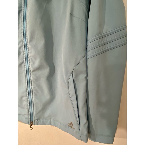 Adidas Beautiful Soft Blue Performance Track Jacket, Size M * wom158 - Picture 6 of 12